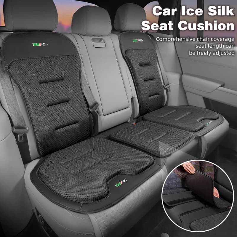 Car Front Rear Seat Cover Ice Silk Cushion Backrest Protective Mat Accessories For Skoda Octavia 1 2 3 4 VRS PRO Kodiaq Elroq