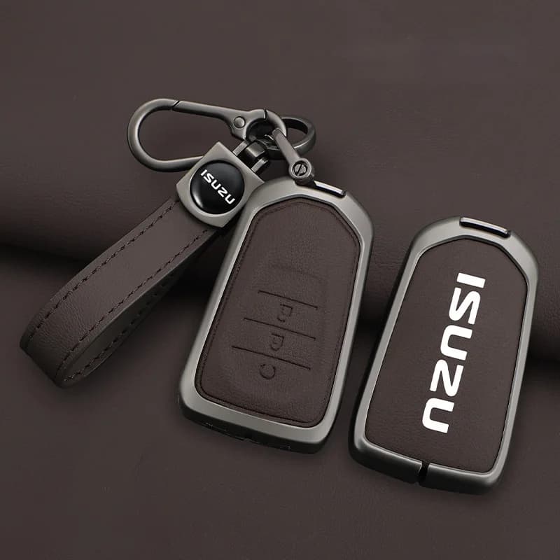 Zinc Alloy Car Remote Key Case Cover Protector Shell For Isuzu New MU-X X Series DMAX D-Max X-Terrain Pickup Truck 2020-2022
