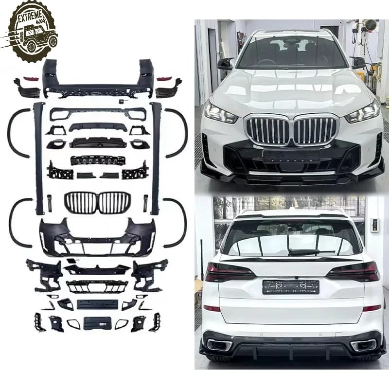 2023 Car Modification Upgrade M-TECH Body Kit Front Rear Bumper Lip Side Skirt Wheel Arch Grille Suitable for BMW X5 G05
