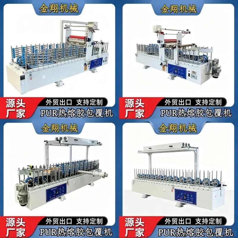 Deposit—Fully Automatic Hot Glue Solid Wood Veneer Wrapping Machine, Wood-Plastic Grille Door and Window Threading Wrapping
