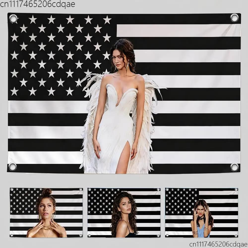 FOR Zendaya Celebrity Flag Suitable For Birthday Parties Living Room Bedroom And Outdoor Camping Decorations