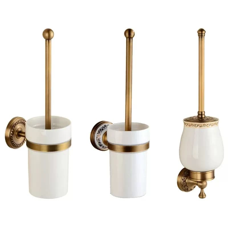 European toilet brush set Antique no dead ends Simple Toilet cup Bathroom hardware pendant