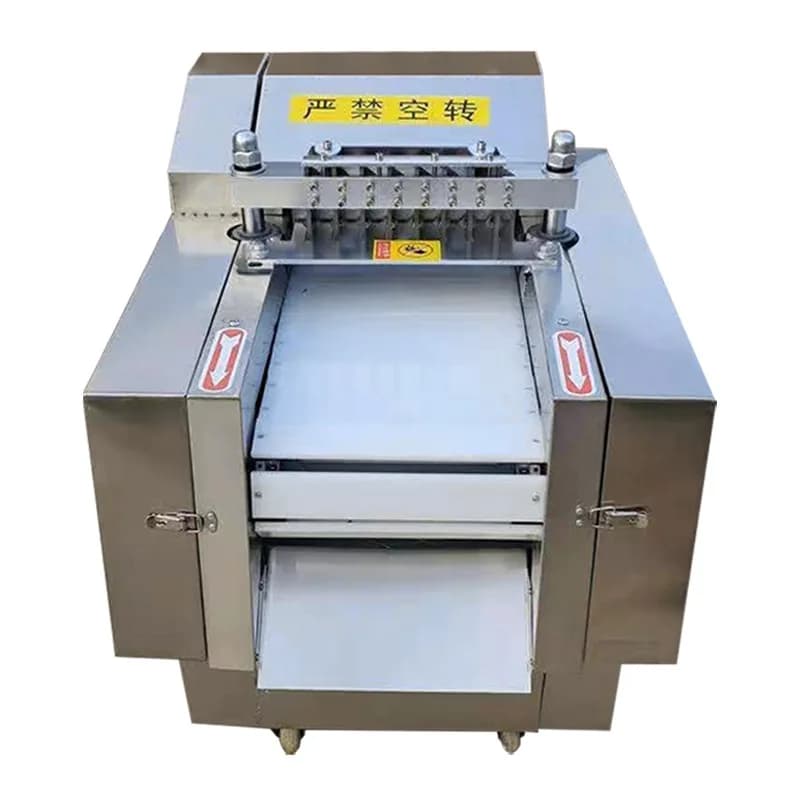 Commercial poultry dicing and dicing machine, automatic chicken and beef braised meat, poultry meat dicing machine equipment