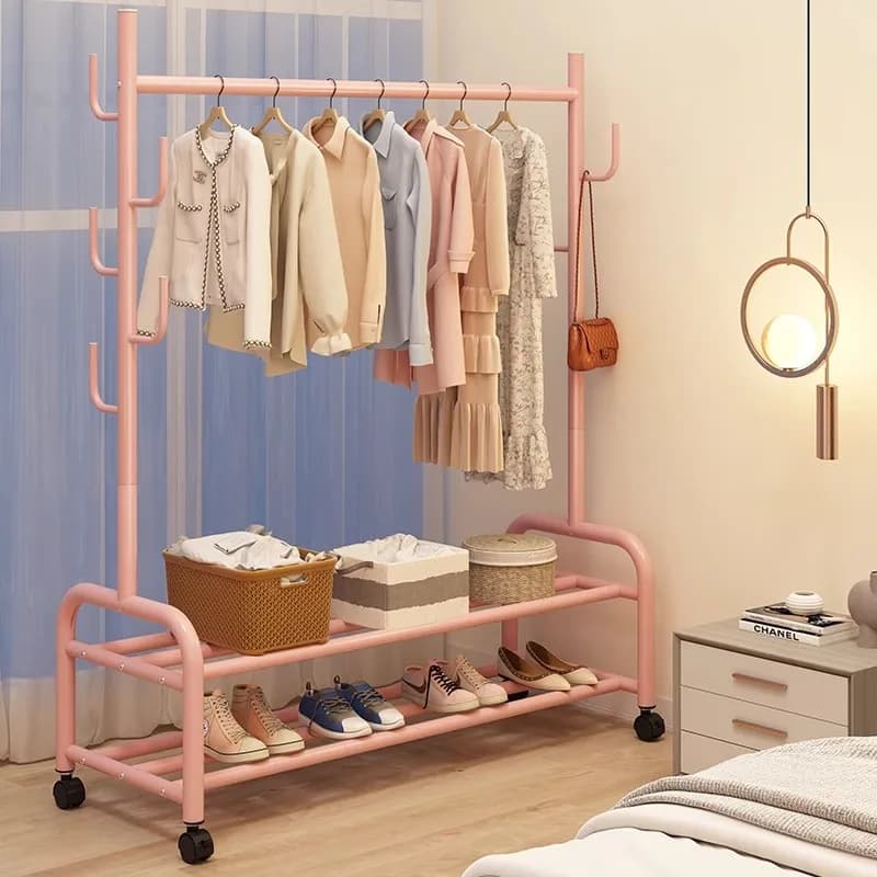 Floor Modern Bag Hanger Coat Racks Bedroom Plant Shelves Space Saving Pants Display Coat Racks Storage Perchero Home Furniture