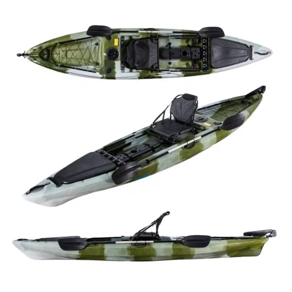 Top Grade Sea Boat Fishing Kayak 3.95M  Plastic 1 Person 1 Seater With  Accessories