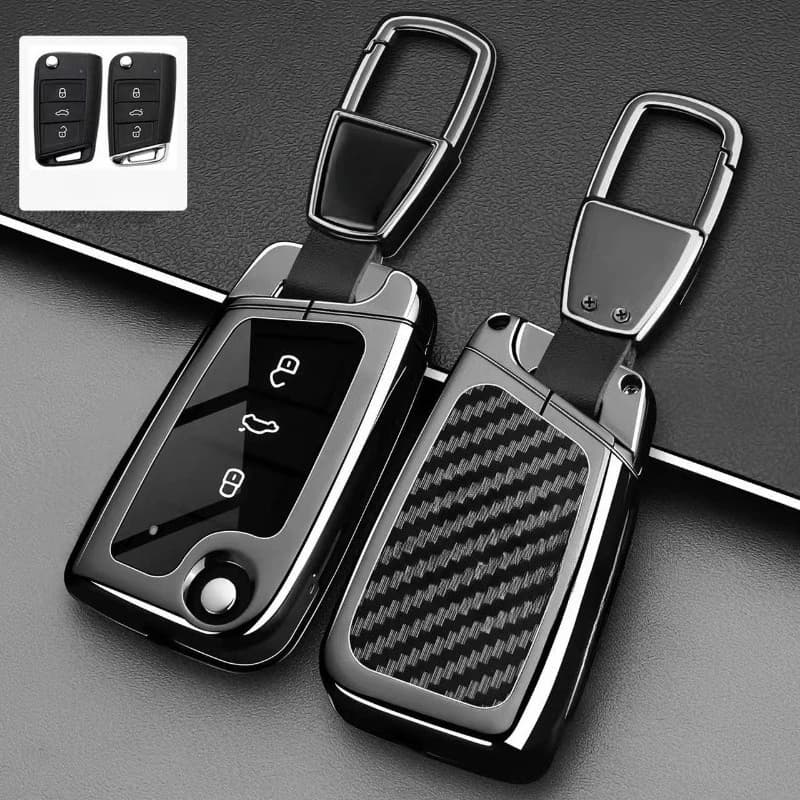Premium Zinc Alloy Key Cover Case for Volkswagen Bora/Golf/Sagitar/Magotan/Tayue/Jetta/Tanyue/Touran (2024) - Key Fob Shell