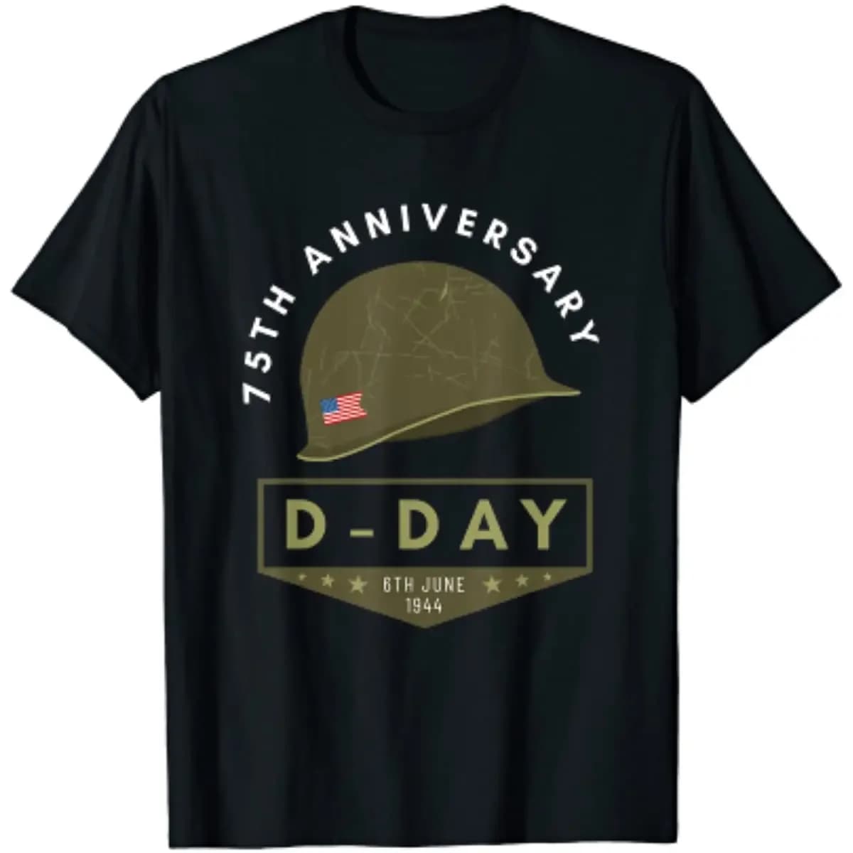 D-Day 75th Anniversary - Memorial Men T-Shirt Short Sleeve Casual 100% Cotton O-Neck Summer Shirt
