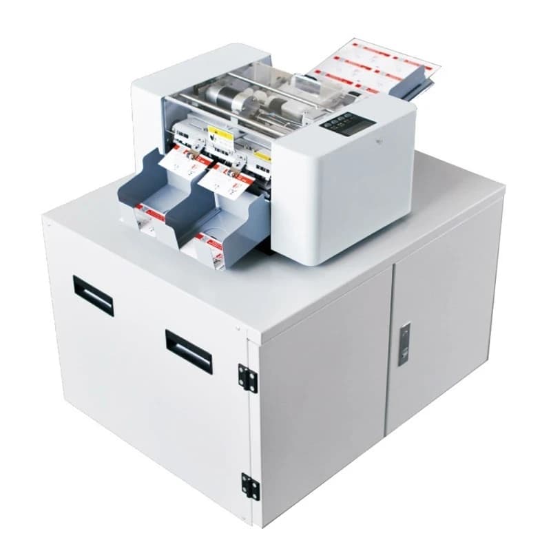 A4 with iron box business card cutting machine, photo cutting machine, automatic electric card cutting machine