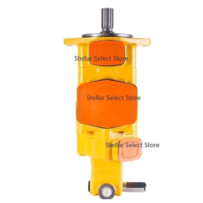 6E6659 Hydraulic Triple Vane Pump with Relief Valve