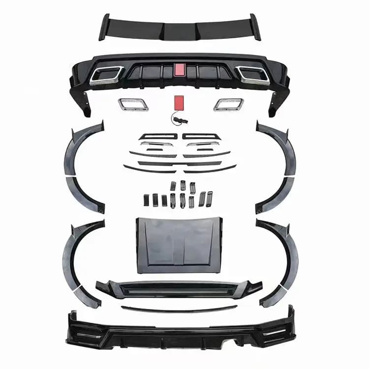 High-quality modified aluminum alloy body kit, full set with painted wide body kit, suitable for the Great Wall Tiger tank 500