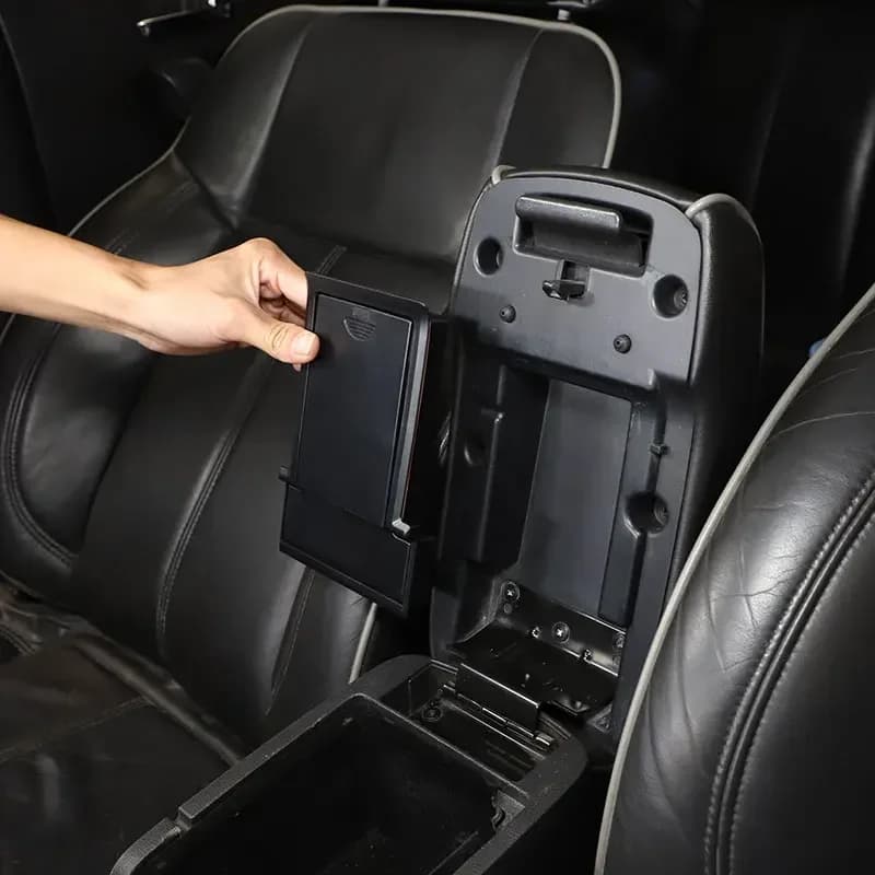 For Hummer H3 2005-2009 ABS Black Car Center Control Armrest Box Hidden Storage Box Privacy Storage Box Car Accessories