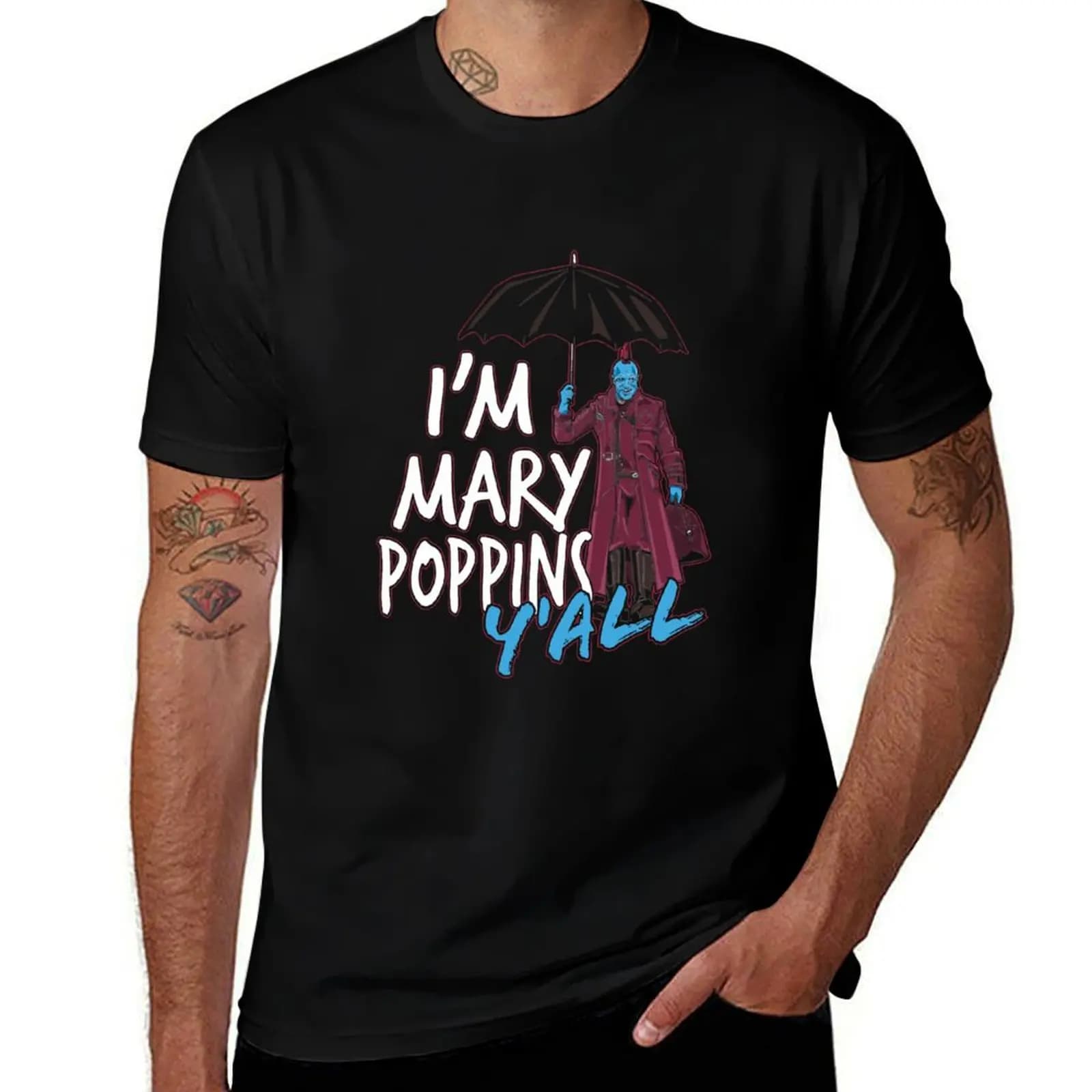 I'm marry poppins y'all T-Shirt Soft Cotton Print T-Shirt