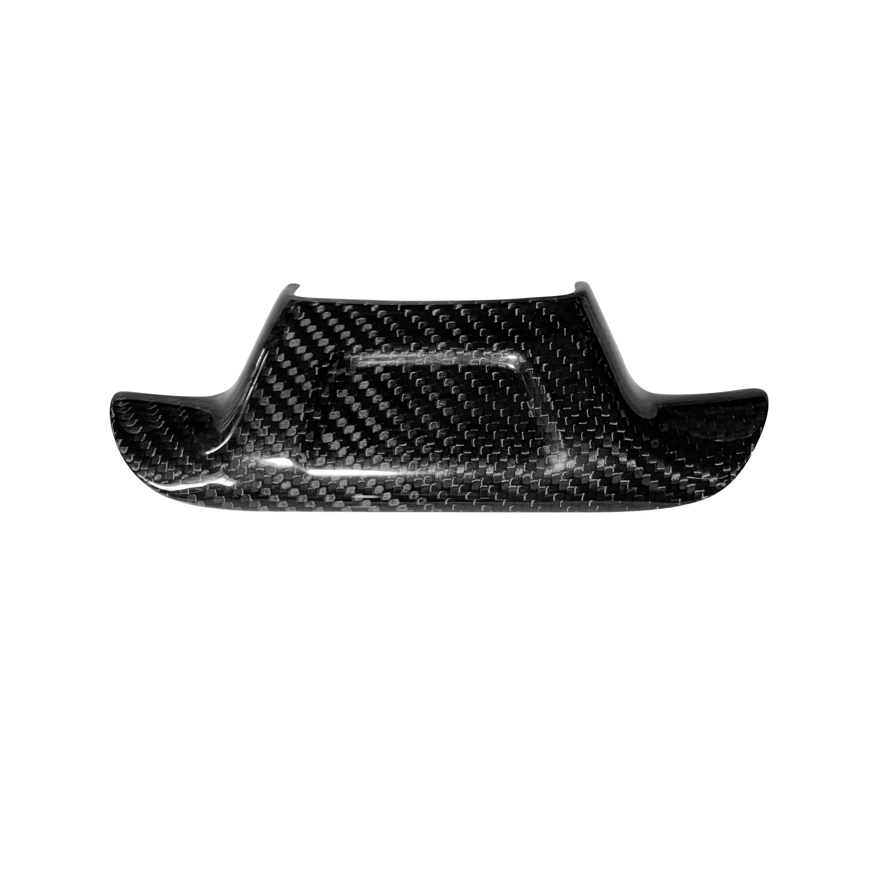 Stick on Style Gloss Black Carbon Fiber Steering Wheel Trim Cover with No hole- 1 Piece For Chevrolet Camaro