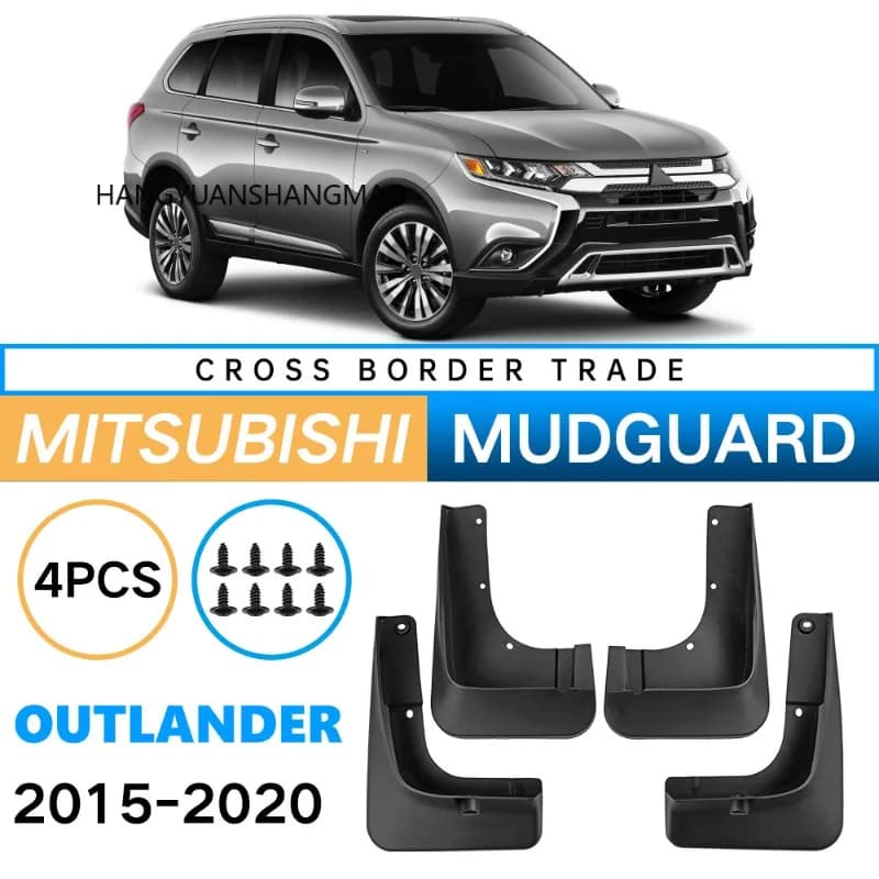 For Mitsubishi Outlander 2015-2020 2016 2017 2018 2019 Fender Mudflaps Splash Guards Mudguards Mud Flaps Car Accessories