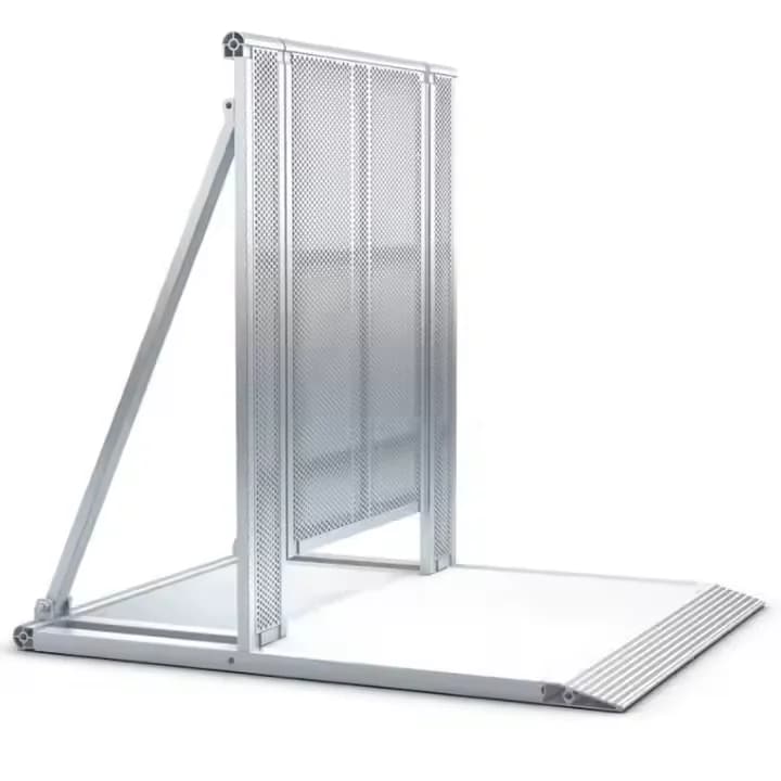 【Premium Quality】Aluminum Fence Barrier Aluminum Portable Concert Road Crash Barrier With Trolley Loading