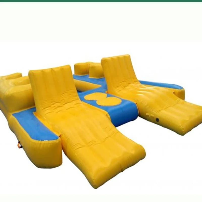 Inflatable football parent-child interaction, inflatable floating row, inflatable on water