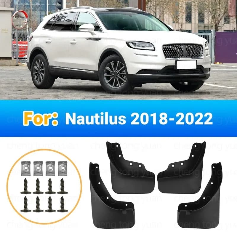 Mudguards Fenders For Lincoln Nautilus 2018-2022 Black ABS Exterior Car Accessories Tire Protection Vehicle Decor Mud Flaps