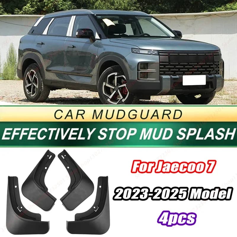 For Jaecoo 7 2023-2025 Model 4PCS Front Rear Mud Flaps Splash Guards Fender Mudguards Auto Accessories