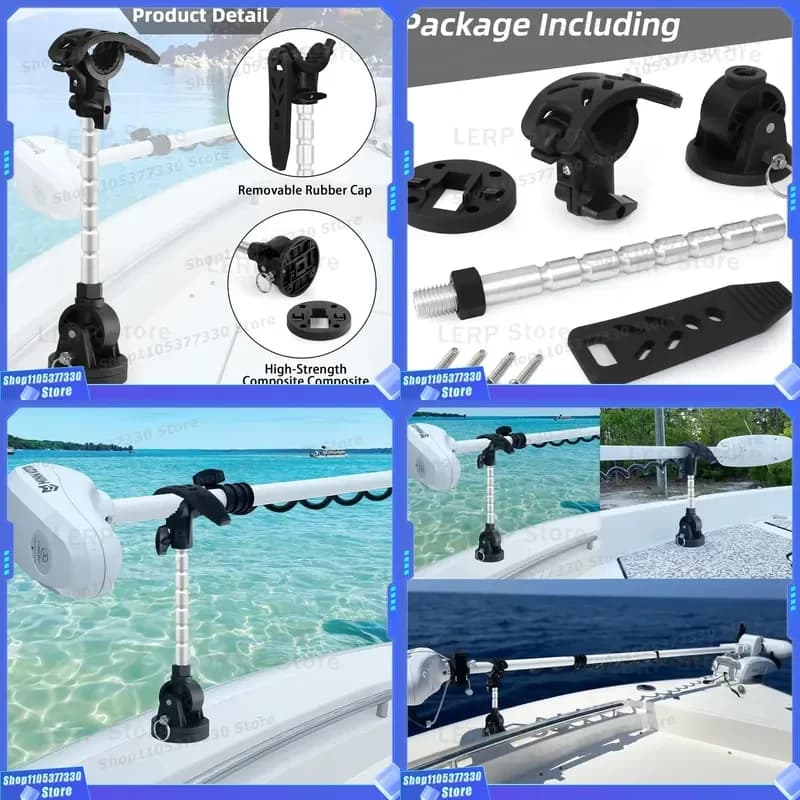 MKA-60 Fishing Rod Bracket Towing Motor Stabilizer Fixed Shaft Support for Boat Marine Accessories Heavy Duty Mount Holder