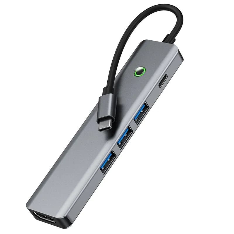 USB-C Hub Type-C Multiport Docking Station 5 Gbps USB 3.0 Data Transfer Laptop Expansion for Mobile Devices Products in Stock