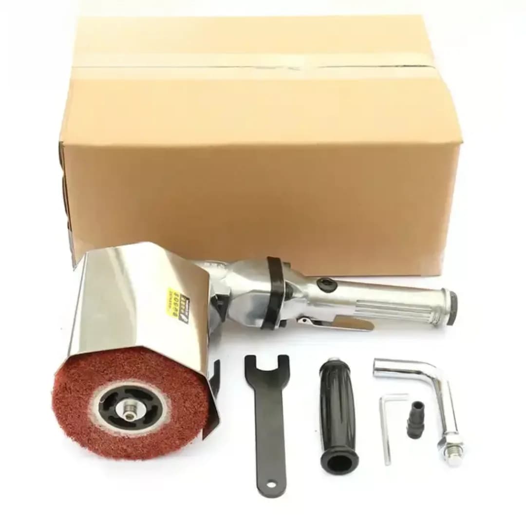 Handheld Drum Burnisher Pneumatic Burnishing Polishing Machine Air Wire Drawing Machine Air Sander Roller Polisher Rust Remover