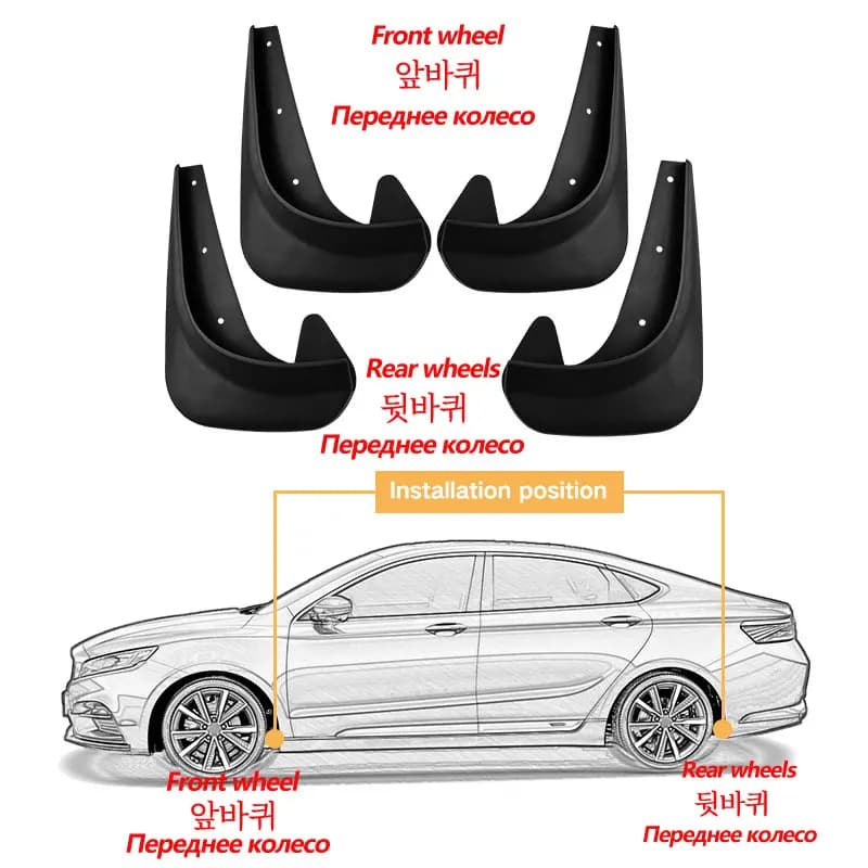 For Land Rover Discovery Sport R-dynamic 2020-2022 Mudguards Fenders Material Auto Tire Protection Exterior Styling Accessory