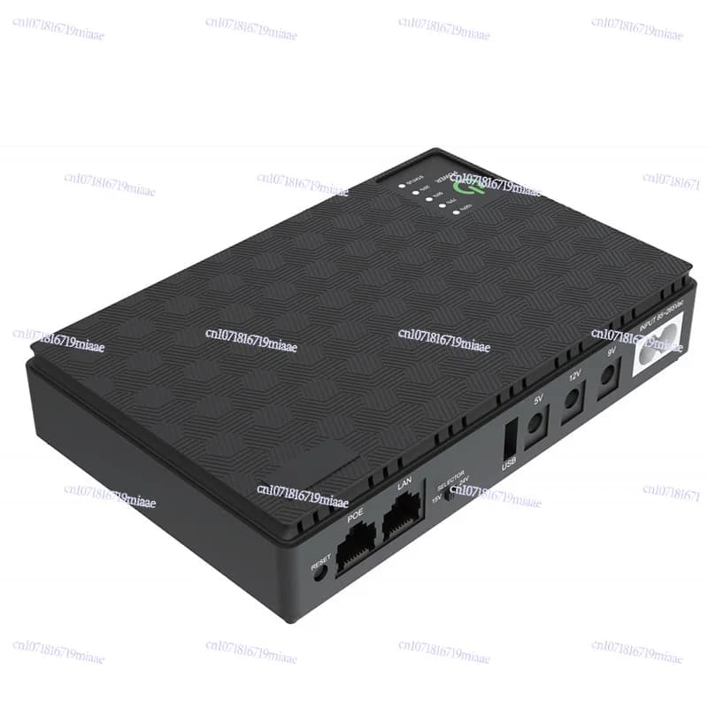 Mini Small Ups Uninterruptible Power Supply Mini 5V9V12V18W Light Cat Router DC DC Monitoring Battery Life