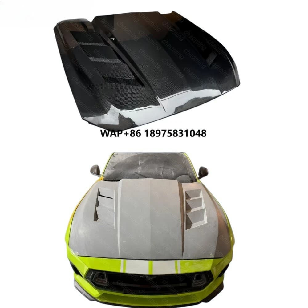 High Quality Modified Carbon Fiber Hood for Mustang 2024