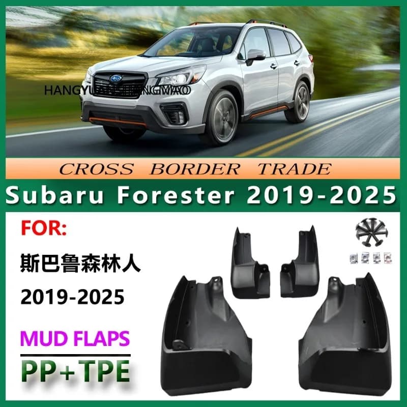 4Pcs Front Rear Car Mud Flaps Splash Guards Mudguards For Subaru Forester SK 2019-2024 Exterior Accessories