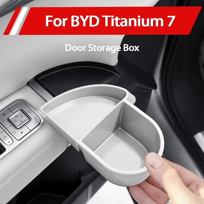 For BYD Formula Leopard Titanium 7 Front Door Storage Box Cup Holder Organizer Interior Modification Accessories