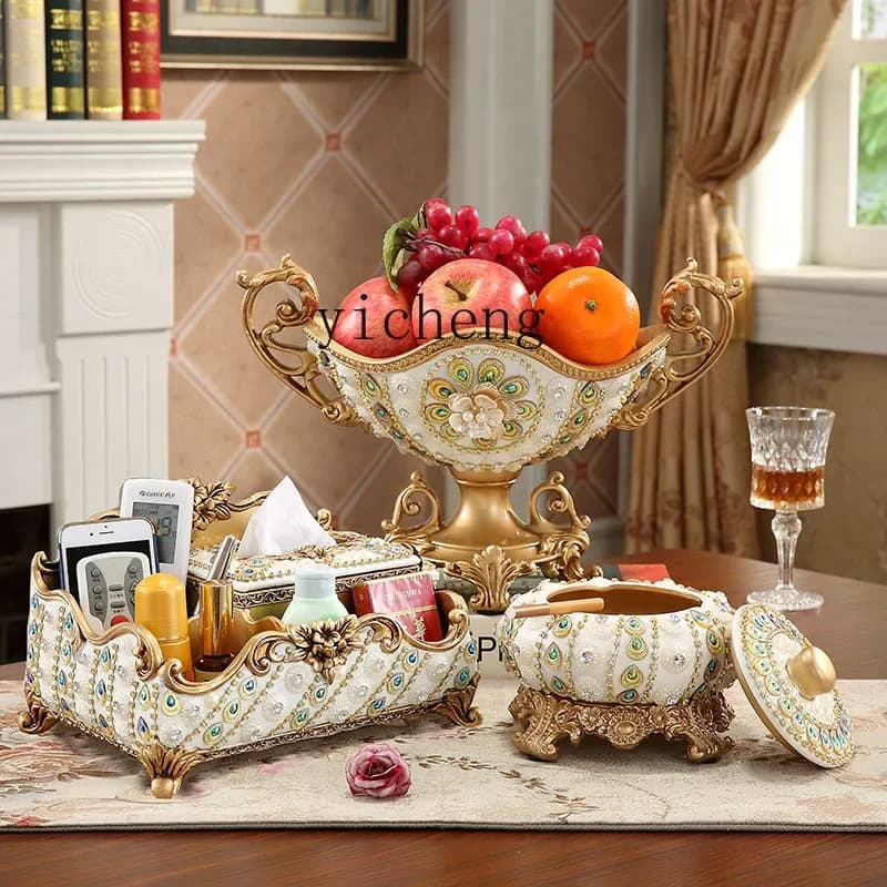 L7-14 household living room coffee table fruit basin ornament fruit luxury multi-layer dried fruit plate