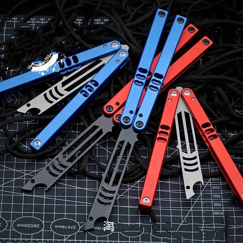 TheOne MAKO Trainer 440 Blade Aluminum Handle Channel Bushing System Jilt Clone Pocket EDC Free-swinging