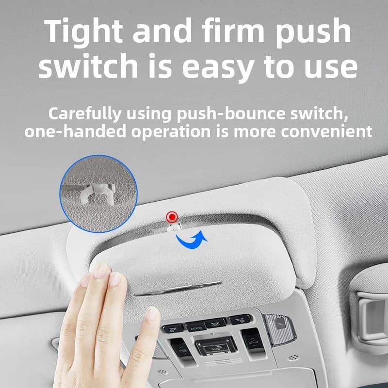 Suitable for 2022-2024 Toyota Highlander Crown Land Cruiser Car Glasses Case, Sunglasses Storage Clip Holder, Car Interior Modification Accessories