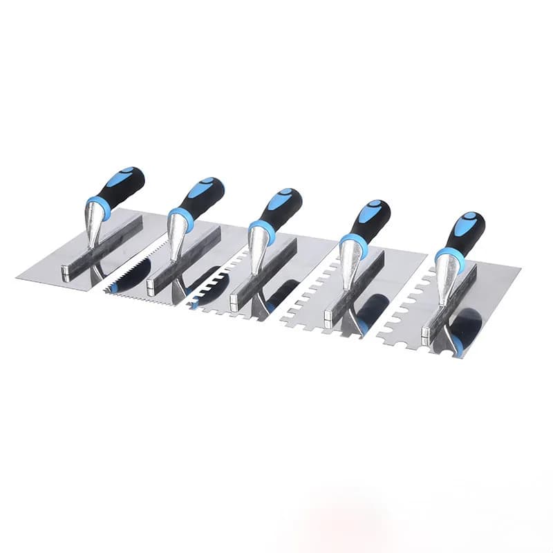 Stainless Steel Square Notch Trowel Scraper Tool for Grooving Plastering and Spreading Professional and DIY Use