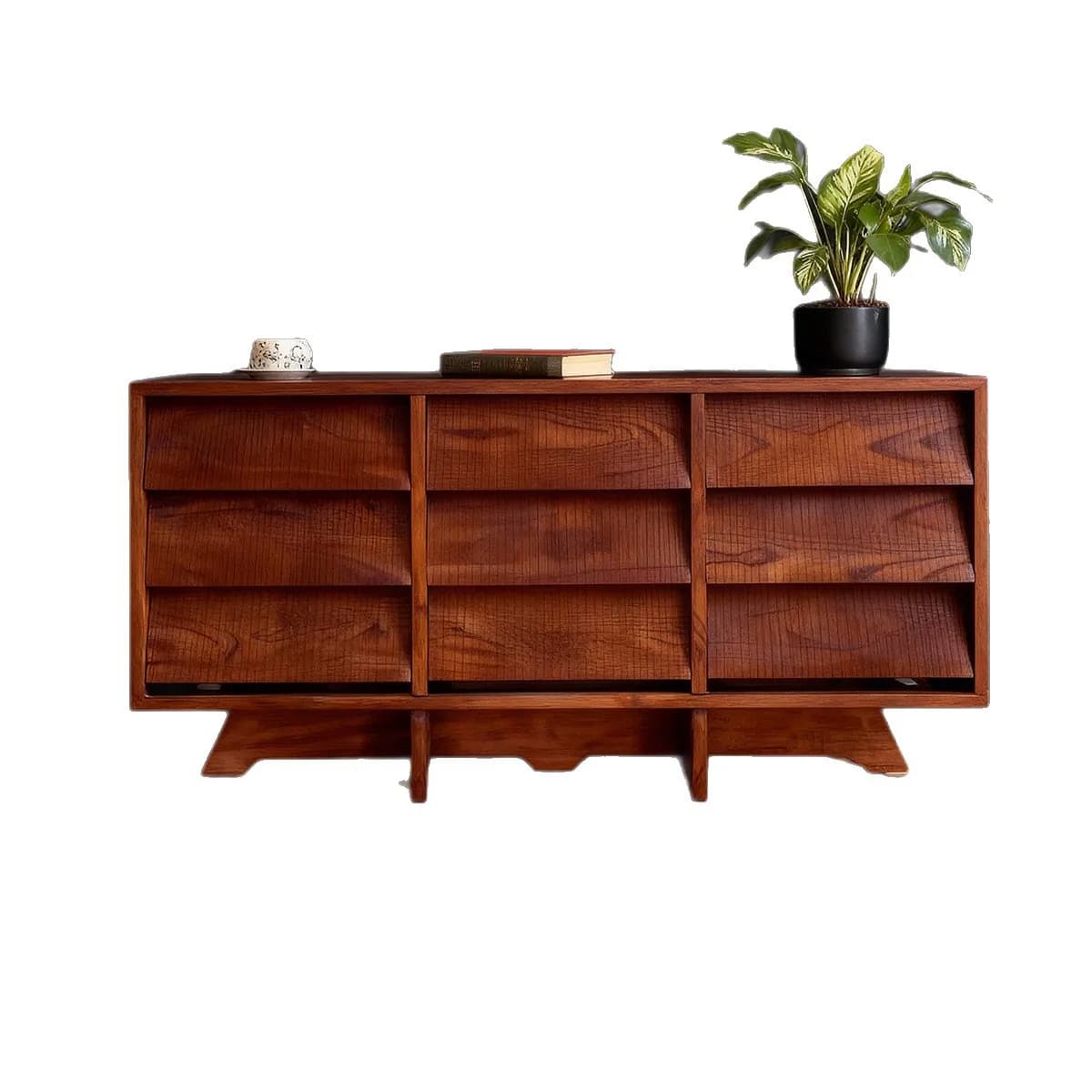 CX wabi-sabi wind, solid wood Jiudou, medieval entrance, Japanese side, cabinet