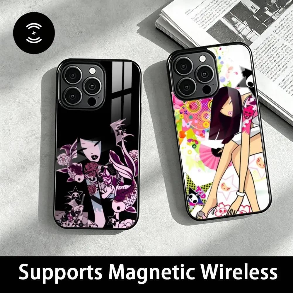 Y2k Superflat-t-tokidoki-i  Phone Case For iPhone18,17,16,15,14,13,12,11 Plus,Pro Supports Magnetic Wireless Charging