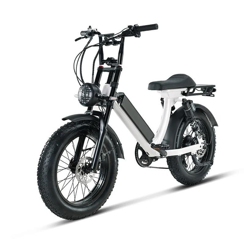 Aluminum alloy electric bicycle front and rear double shock-absorbing bicycle moped mountain bike