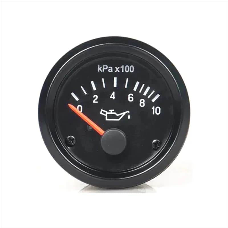 Engine Parts, Oil Pressure Gauge 12V 0-10Bar Truck Gauges 52mm, Generator Sets, Auto Parts
