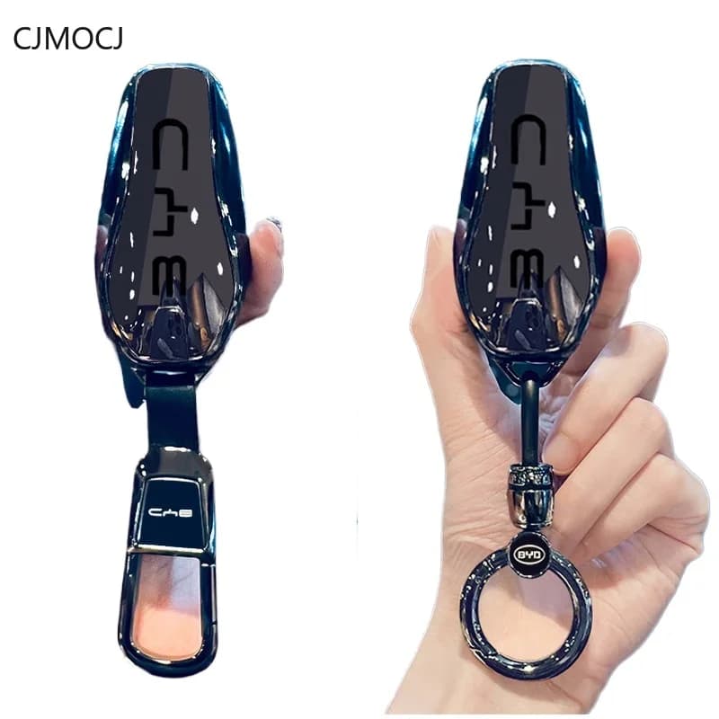 Premium TPU Key Cover Case for BYD Han EV/Song Pro/Qin L/Yuan Plus/Tang DMI/Seal 06/07/Seagull/Chaser 05 (2024) - Key Fob Shell