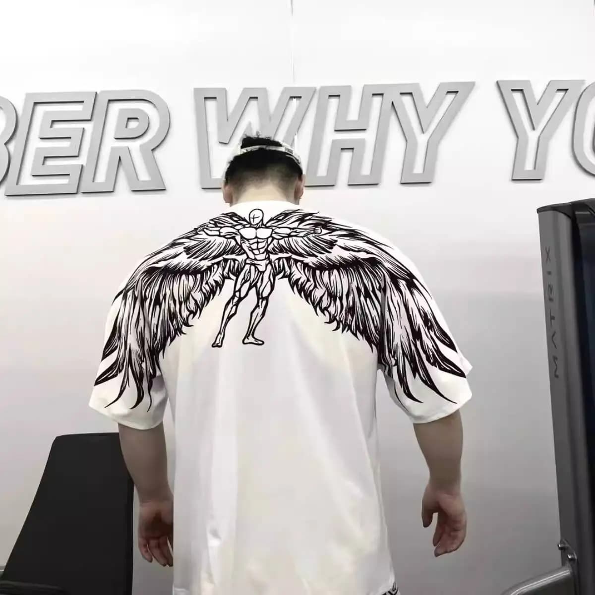 Unisex Short Sleeve T-shirt 2026 Spring Summer Dream Wing Print Short Sleeve T Shirt Crew Neck Loose Fitness Sports Unisex Top