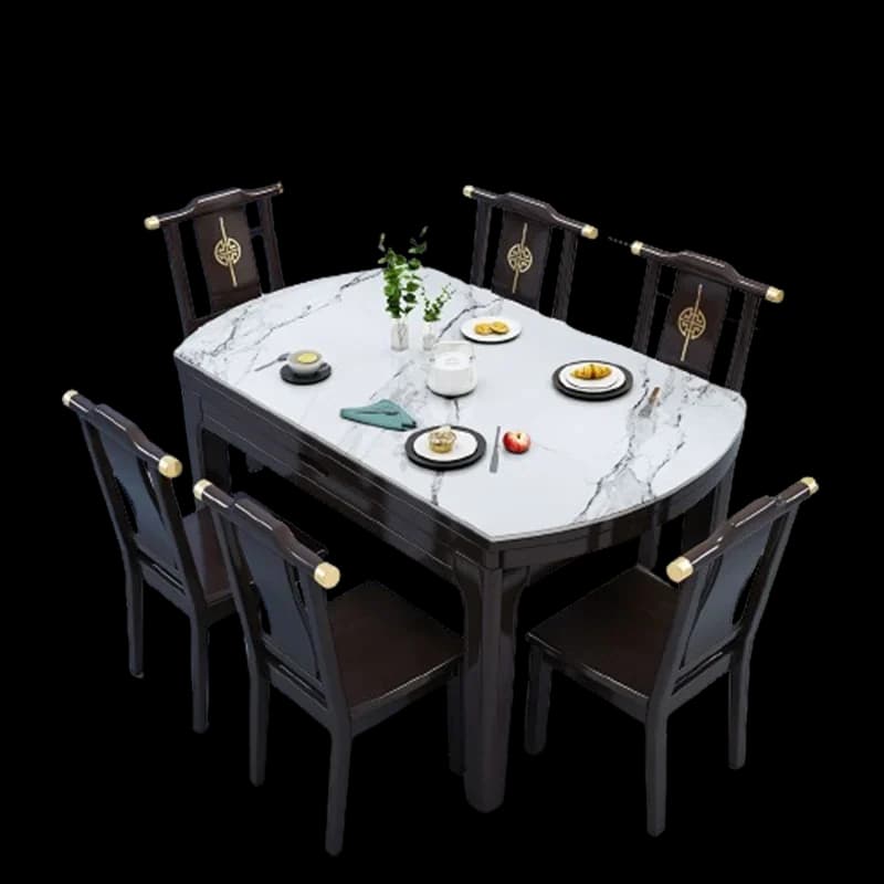 Design Waterproof House Wooden Dining Tables Kitchen Luxury Modern Italian Oval Dining Tables Luxury Furniture