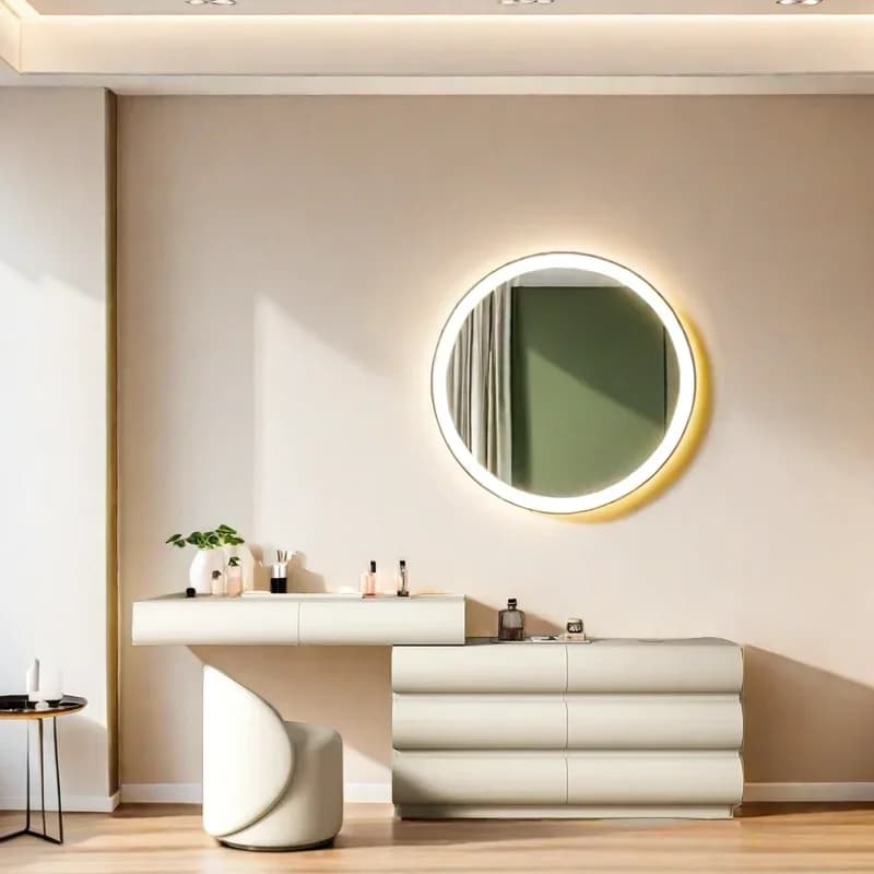 Makeup Vanity Stable Furnitures Furniture Table Dressing Desk Stable Tables Toiletries Drawer Bedroom Dresser Smooth Home