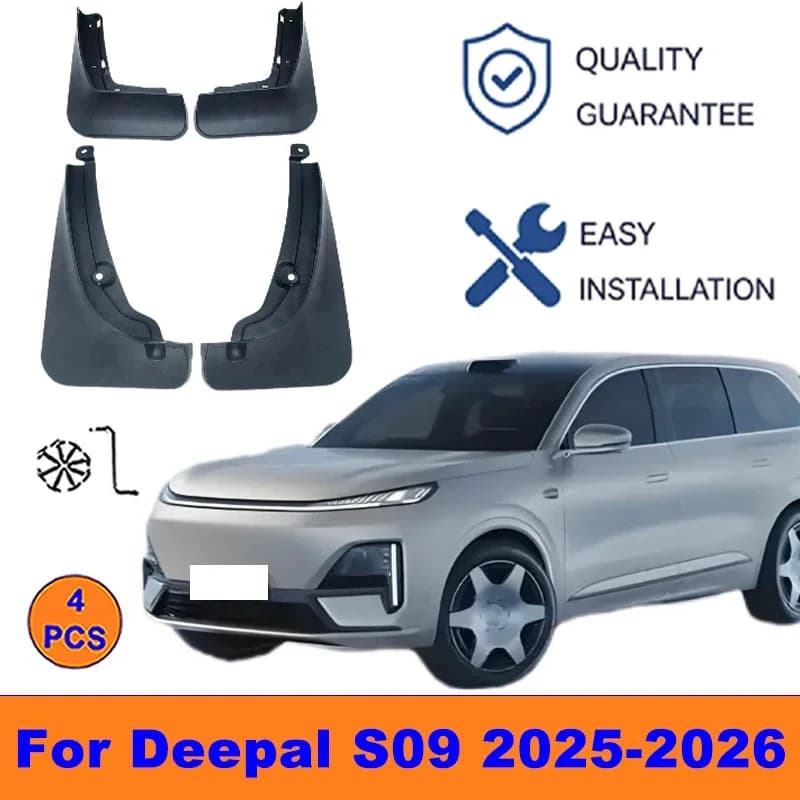 4Pcs Mud Flaps For Deepal S09 2025-2026 -Splash Guards Front&Rear Wheel Fender Mudguards Car Exterior Protection Accessories
