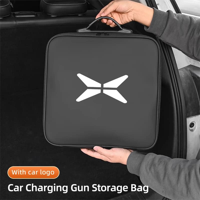 EV Car Charging Cable Storage Box Electric Vehicle Charger Cables Carry Bag For XIAOPENG P7 P7i G3 G3I G6 G9 X9 2022 2023 2024