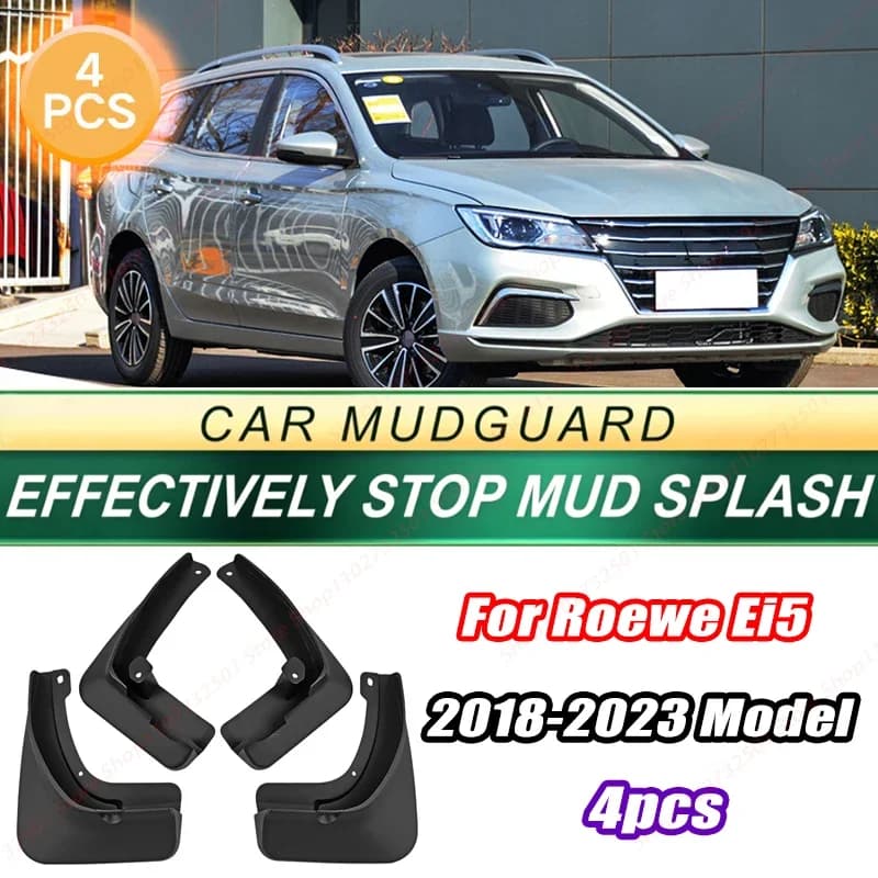 For Roewe Ei5 2018-2023 Model 4PCS Front Rear Mud Flaps Splash Guards Fender Mudguards Auto Accessories