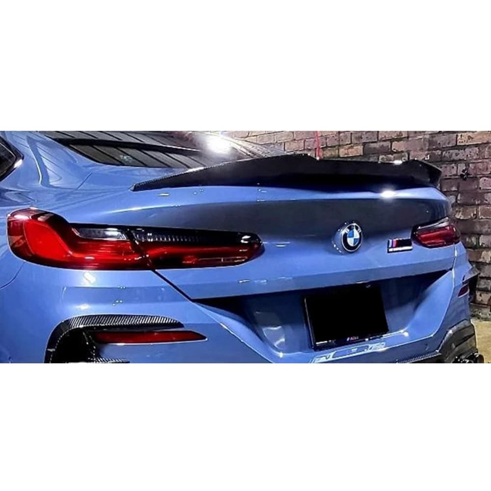 For BMW 8 Series G16 F93 M8 4 Door Spoiler 2020-2024 Rear Trunk Wing Lid High Quality By Gloss Black Carbon Fiber spoiler