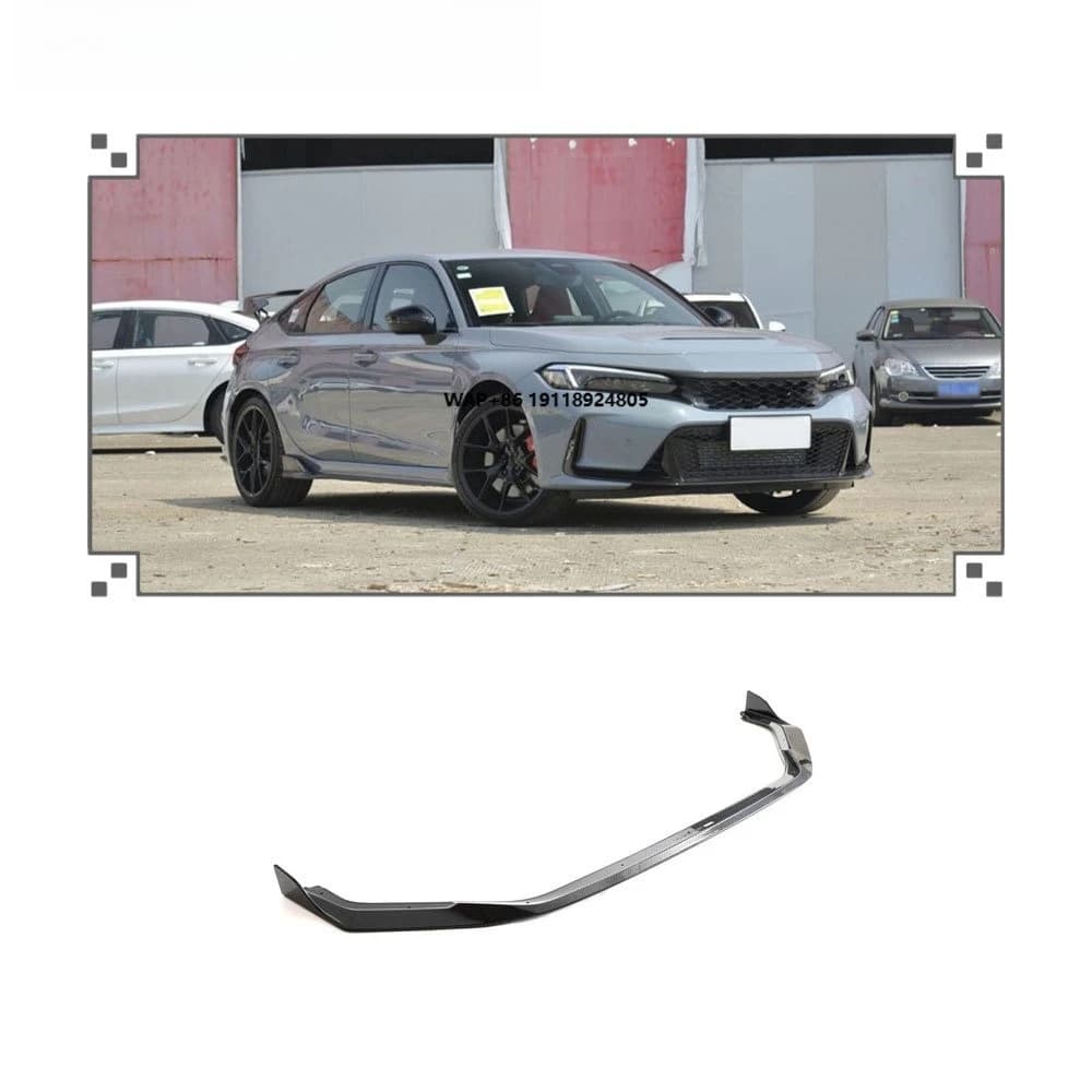 High Quality Carbon Fiber Front Bumper Lip Splitter for  Type R 2023 Front Lip
