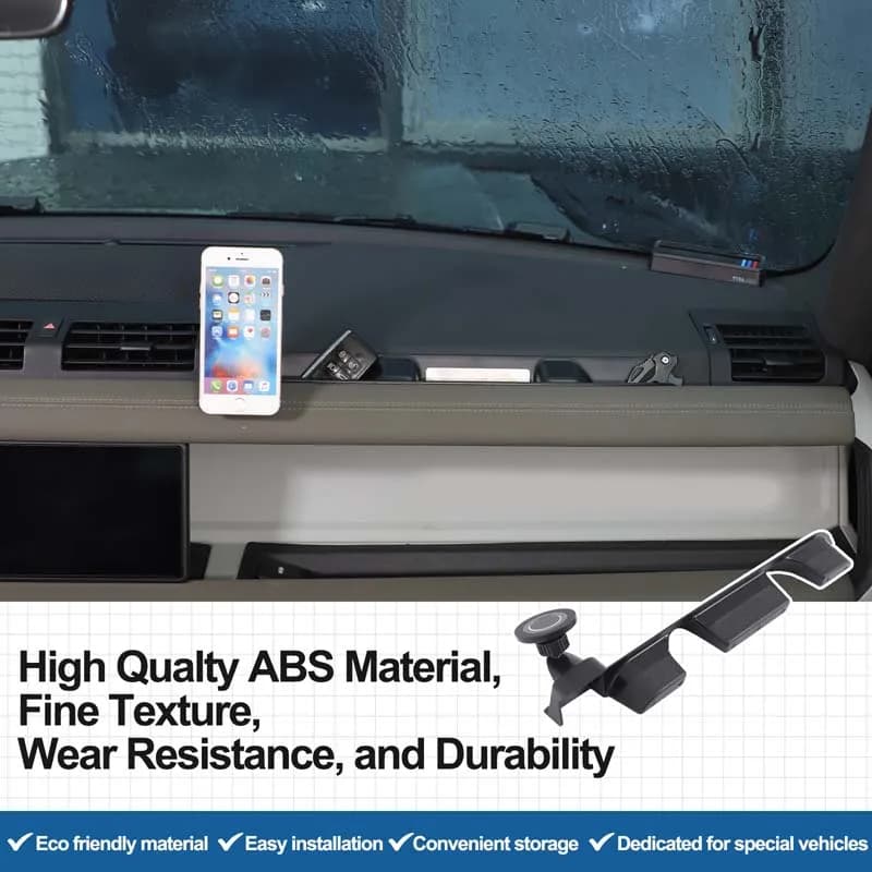 For Land Rover Defender 90 110 20-2023 ABS Black Car Co-pilot Storage Box Glove Armrest Box Mobile phone holder Car Accessories
