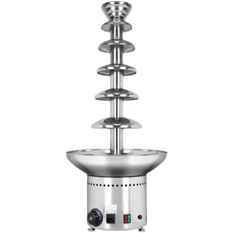 6 Layer Chocolate Fountain Machine Commercial Hot Pot Hotel Buffet Fountain Machine Waterfall Rotating Sprinkler Equipment