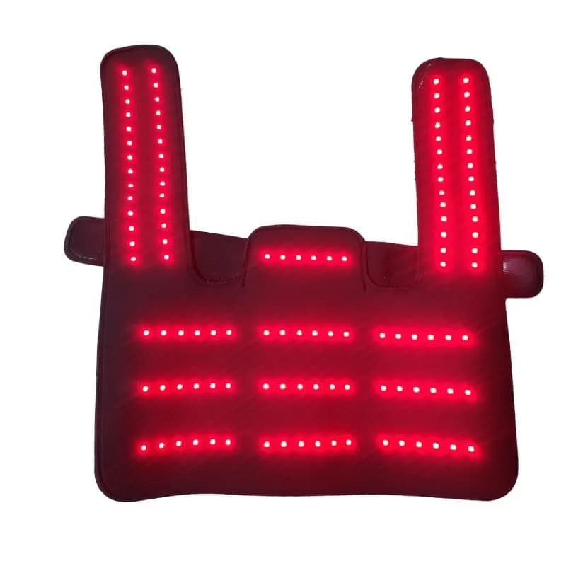 LED Red Light Physiotherapy Wrist Guard 48 Beads Heating Sports Sprain Band Switching Pulse Belt Electric Heating